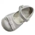 Girl's shoes, 32-37, glossy white, scai, bow, ZZY, NB43, wholesale