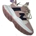 Girl's sports shoes, 25-30, pink-beige-black, replacement, lace-up, "Z", L&X, wholesale, D956