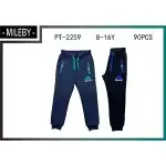 Pants Boys, school, 8-16 years, black, Mileby, PT2259, wholesale