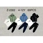 Boys tracksuit, 3 pieces, 4-12 years, green, Mileby, Z2302, wholesale