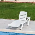 Ocean sunchair, sezlong standard, alb