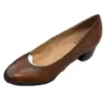 Női cipő, balerina típusú, kissarkú, 36-40, barna, YIYI, nagyker, M6