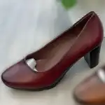 Női cipő, balerina típusú, magassarkú, 36-40, piros, YIYI, nagyker, M7