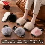 Kapcie damskie, 36-41, otwarte, z futerkiem, TPR, 1,5 cm, puch, Jomix Shoes, hurt, MD10210, hurt