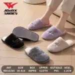 Kapcie damskie, 36-41, zapinane, futerko, PVC, 1,2 cm, "Piękne", Jomix Shoes, hurt, MD10284, hurt
