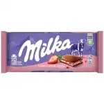 Ciocolata Milka Capsuni, 100 g