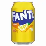 Carbonated lemon-flavored drink Fanta Lemon, can, 0.33 l, SGR, wholesale
