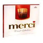 Assorted chocolate candies Merci red, 250 g, wholesale