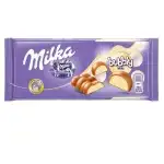 Alpesi tejcsokoládé habos fehér csokoládé belsővel Milka Bubbly 95g, nagykereskedelem