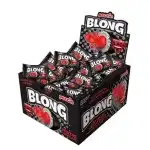 Blong Black Peccin rágógumi piros gyümölcstöltelékkel, 5 g, 40 darab, nagykereskedelem