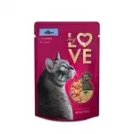 Nedves eledel felnőtt macskáknak halszószban My Love zacskó 85g, nagykereskedelem