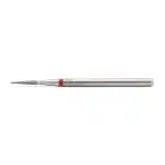 Capăt de freză de diamant pentru cuticule, ac, brâu roșu, 858/014R