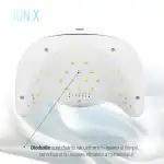 Lampa de unghii LED/UV, Sun-X, 54W, Argintie
