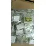 Set 30 capișoane pentru freză, galbene, cu cutie de depozitare