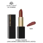 Ruj mat cu efect hidratant Long Lasting Global Fashion, GF38005 #124