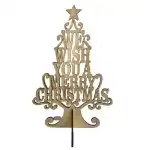 Figurina decorativa lemn - brad cu text - C-ART, en gros