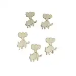 5 darabos fa figura szett - macska lufikkal - C-ART, nagykereskedelem