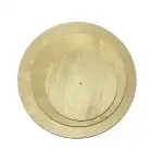 Óra számlap - Egyszerű kör - Cédrus 6 mm - C-ART, nagykereskedelem