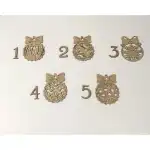 Mdf gömbfigura masnival 7,5 x 10 cm natúr - C-ART, nagykereskedelem