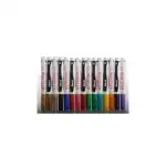 Glitter markers, for textiles, 6ml - Darwi - round tip, wholesale