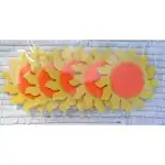 23211 Filcfigura készlet - 5 db 6 cm-es napfigura - PENT, nagykereskedelem