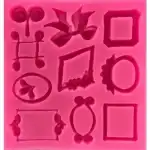 29943 Mulaj silicon dreptunghiular -10.3x9.8x1cm - rame - Pentart
