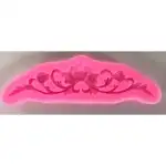Pink silicone mold - floral element -27545 - Pentart, wholesale