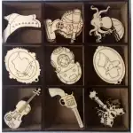 23338 - Set 54 figurine lemn - Steampunk - PENT., en-gros