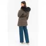 Budmil women's winter jacket, HANNA25, Brown, M, wholesale