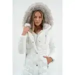 Budmil women's winter jacket, JANICE25, White, S, wholesale