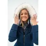Budmil women's winter jacket, ISABELLA25, Blue, L, wholesale