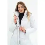 Дамско зимно яке budmil, ARMANDA25, бяло, L, на едро