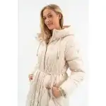Budmil women's winter jacket, ARIELA25, Beige, XS, wholesale