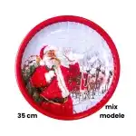 Christmas plastic decoration tray 35cm, mix models, wholesale