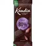 Dark chocolate 80% cocoa Kandia 80g, wholesale