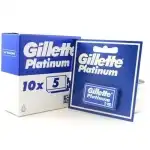 Gillette Platinum razor blades 10 sets x 5 pcs, 10 pieces, wholesale