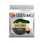 Jacobs Tassimo Espresso Classico kávékapszulák, 16 kapszula, 118,4 g, nagykereskedelem