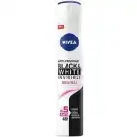 Nivea Deo Invisible for Black&White Clear dezodor spray nőknek, 200 ml, nagykereskedelem