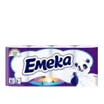Тоалетна хартия Emeka Paradise, 3 слоя, 8 ролки, на едро