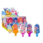 Śmieszne cukierki Icelolly Candy 16g – Chrupiące i orzeźwiające lizaki, zestaw 12 sztuk, hurt