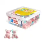 Strawberry jelly gummy candies - teddy bears, Vidal, 795g, 75 pieces, wholesale