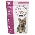 DOG JOY junior nedves kutyatáp csirkével szószban 100g, nagykereskedelem