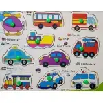 Puzzle lemn masini 22x18 cm, angro