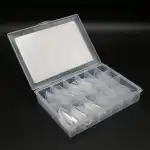 Gel tips set, 240 pieces, 12 sizes, long stiletto shape, wholesale