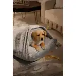 Възглавница Minky Premium за кучета и котки. Среден и малък размер. С джоб за одеяло. 80A 70 см. Свалящ се калъф, търговия на едро