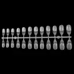 Dissolvable tip set, 504 pieces, 12 sizes, almond shape, wholesale