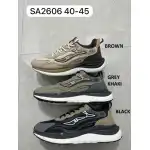 Férfi sportcipő, 40-45, fekete-szürke-barna, Saper, SA2606