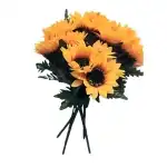 Flori artificiale floarea-soarelui buchet cu 5 fire