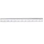 Rigla transparenta 30 cm