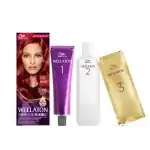 Vopsea de par permanenta Wellaton 6/45 Rosu Pasional, 110 ml, angro